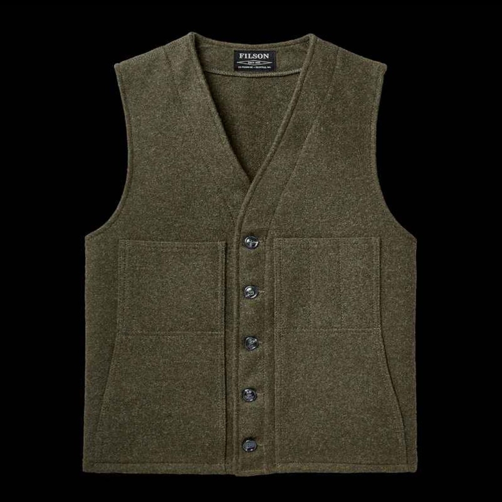 Filson Men's Forest Green Wool Vest